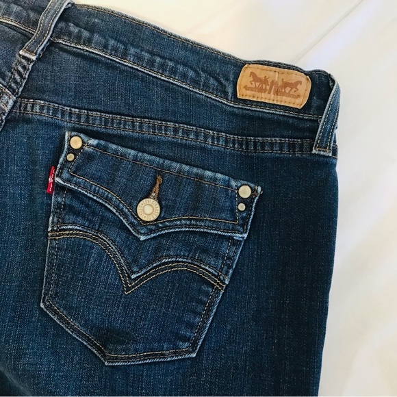 Levi’s 505 Straight Leg Jeans Women’s Plus size 16 33 Flap Button Open Pockets - Picture 4 of 9